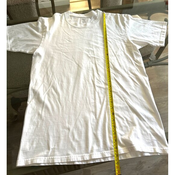 Kirkland Signature White T-Shirt L 100% Cotton Crew Neck Short Sleeve Casual Top - Picture 6 of 6